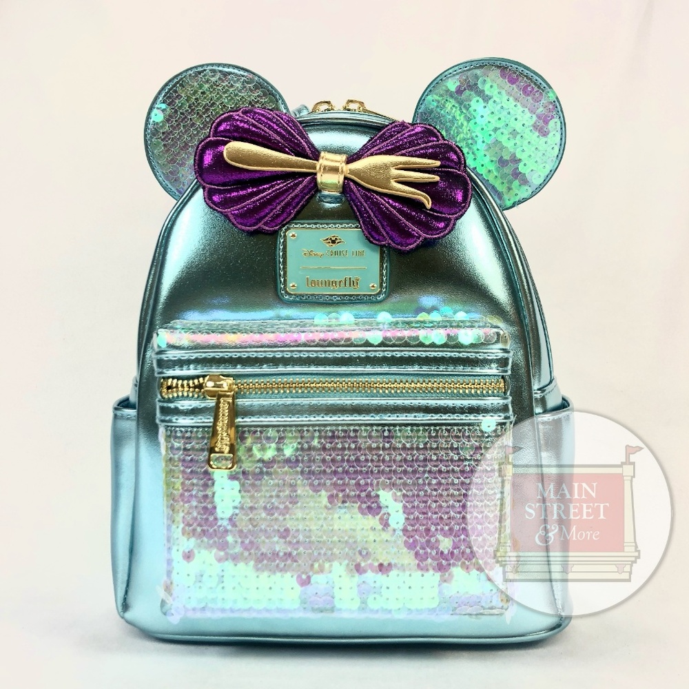 Disney Cruise Line DCL Exclusive Loungefly Ariel Little Mermaid Backpack - NEW - Picture 1 of 3